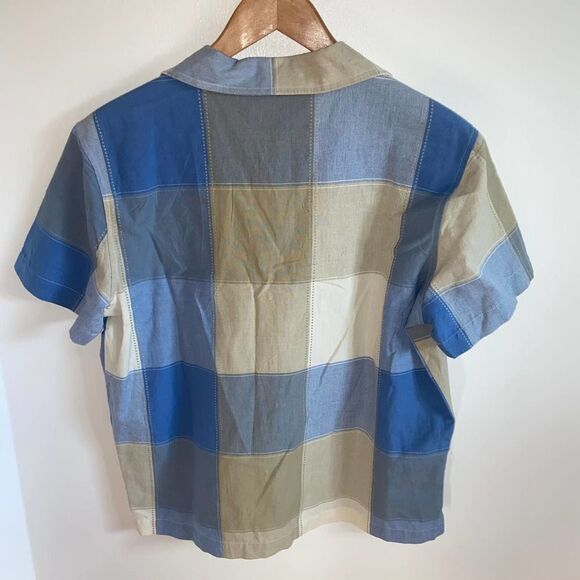 Vintage - Cabin Creek - Plaid pattern button up short sleeve - Picture 2 of 6
